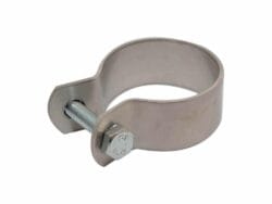 FOX Stainless Steel Exhaust Clamp - Adjustable 69mm To 73mm Pipe Diameter - Mounting Band