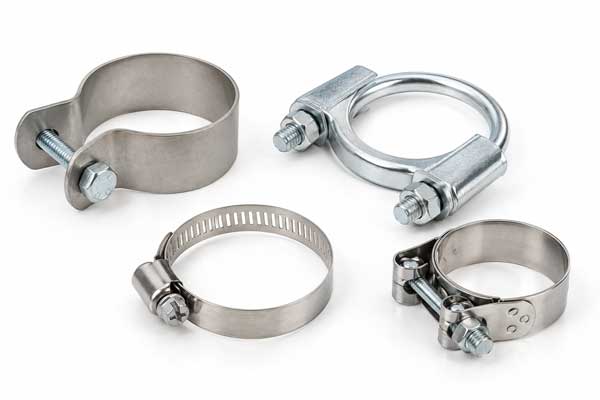 Industrial metal hose clips, stainless steel clamps and fittings