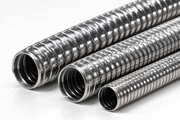 Flexible metallic stayput and gooseneck tubing