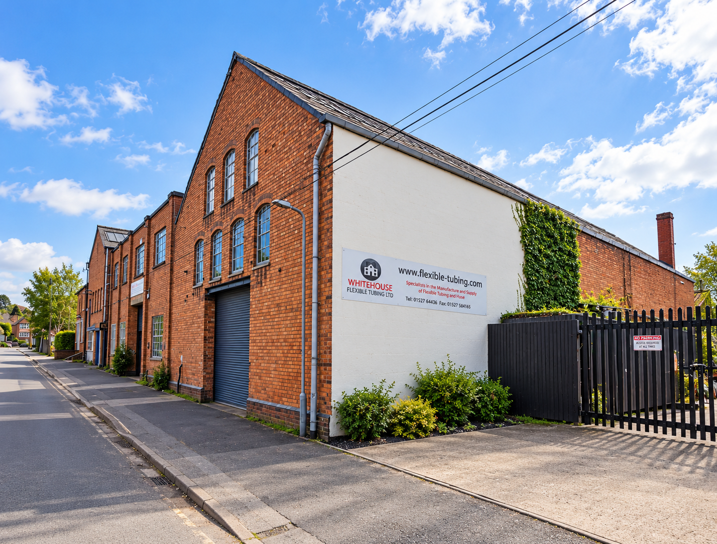 Whitehouse Flexible Tubing manufacturing premises in Redditch, UK