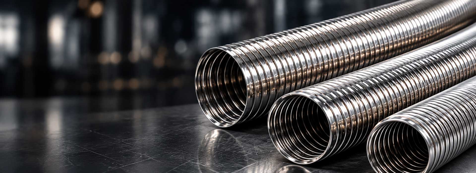 Flexible metallic tubing manufactured by Whitehouse
